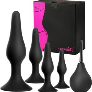Hisionlee-5PCS-Silicone-Anal-Plug-Set-in-Pakistan