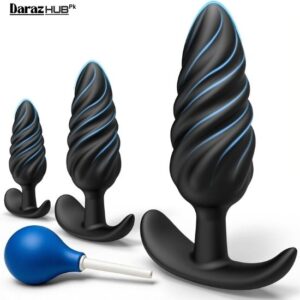 4pcs silicone training kit spiral twist anal plug in pakistan