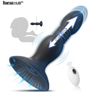 hnnpy thrusting vibrating anal butt plug sex toys in pakistan