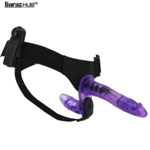 strap on double sided vibrating dildo adult toys purple in pakistan