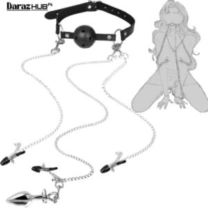 bdsm bondage restraint kit with breathable ball in pakistan